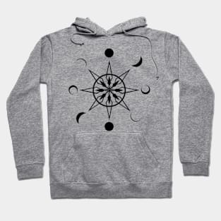 MANDALA PHASES OF THE MOON Hoodie